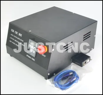 

CNC DIY Router Engraving machine control box USB CNC BOX 4 Axis Stepper Motor Driver+USB Port Compatible with Mach3+BLDC Spindle