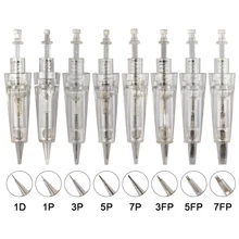 100 шт. штык картридж иглы 1D 1R 2R 3R 3F 5R 5F 7R 7F для устройство микропигментирования для перманентного макияжа бровей губ ручка для нанесения татуировок