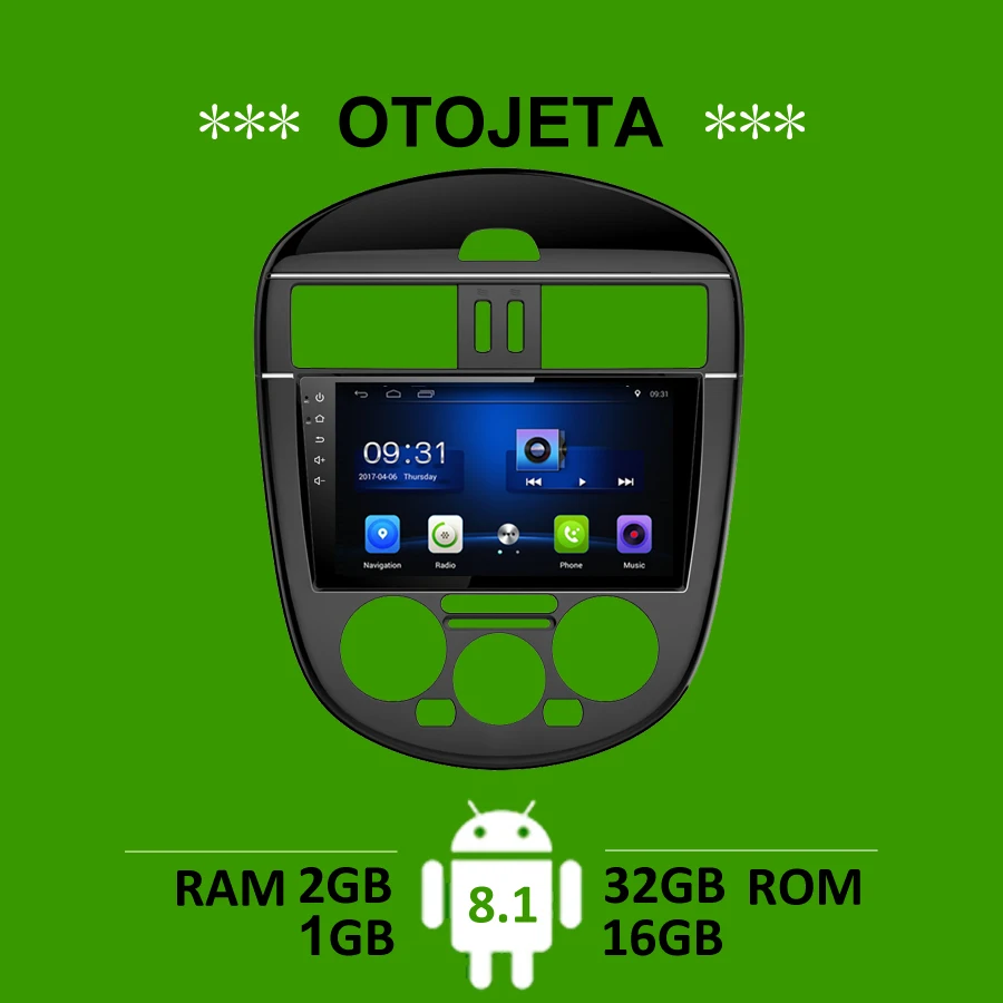 

OTOJETA car accessory for Nissan TIIDA gps navi android 8.1 stereo tape recorder autoradio headunit multimedia carplay player FM