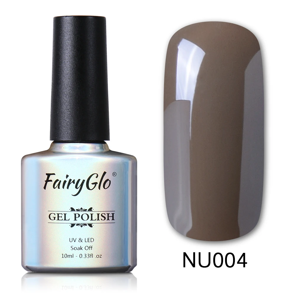 FairyGlo 10 мл розовый цвет серия Гель-лак для ногтей Полуперманентная Эмаль лак для ногтей Гель-лак для нейл-арта замачиваемый Гель-лак гели - Цвет: NU004