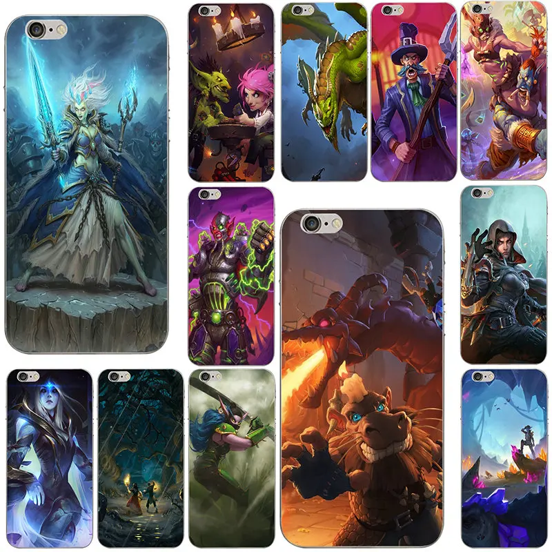 

Hearthstone Heroes Of Warcrafts Soft TPU Mobile Phone Case Cover for iPhone 8 7 6 6S Plus X XR XS Max 10 5 5S SE 5C 4 4S Shell