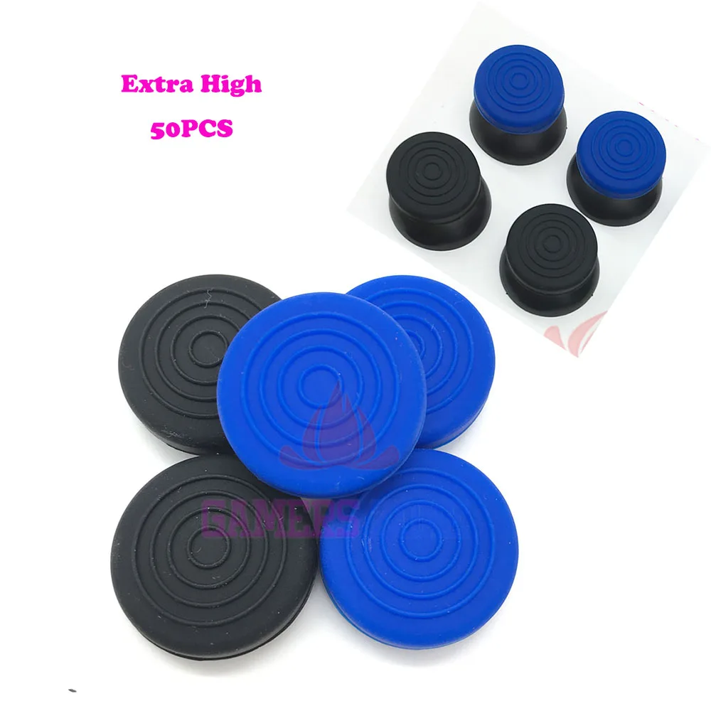 

25Pair=50PCS For PS 4 Thumbstick Extender Finger Analog Grips Thumb Grips For PS4
