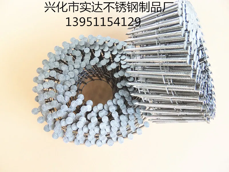 Stainless Ring Coil Nails /3.3"*3mm