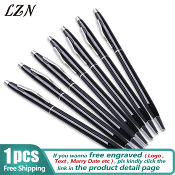 

LZN Hot sellers New Design Commercial Promotion Roller pen Silver Clip Roller Ball Pen Business & School Supplies Free Shipping