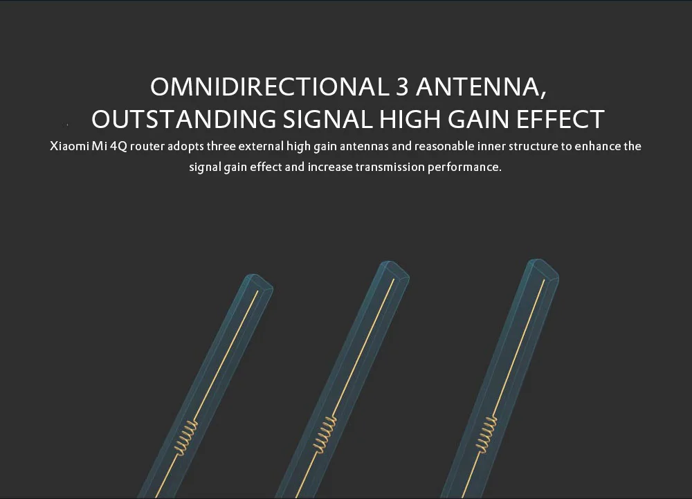 Original Xiaomi Mi 4Q Wireless Router 450Mbps / Three Antennas 