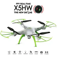 Syma x5hw quadcopter zangão com câmera wifi fpv hd real-tiem 2.4g 4ch rc helicóptero quadcopter rc brinquedo x5sw atualizar vs m5a