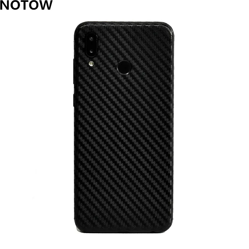 

NOTOW Fashion 3D Carbon Fiber Back Paste Protective Film Sticker case For Huawei Honor play Decorative color film stickers