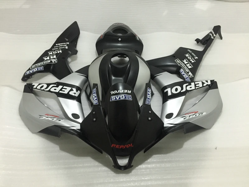 

Top quality ABS fairing kit for Honda Injection mold CBR600RR 07 08 fairings CBR600 RR 2007 2008 silver black REPSOL DC27
