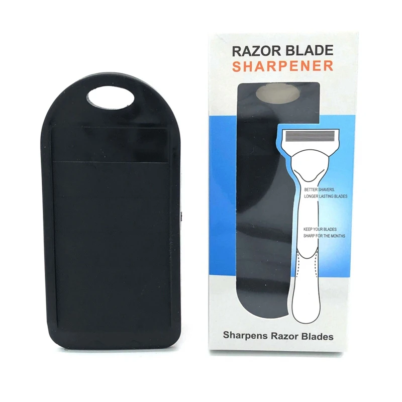 Portable Rubber Razor Blade Sharpener Shaver Sharpener Knife Sharpener Shaver Cleaner Gift For Men Women - Цвет: Черный