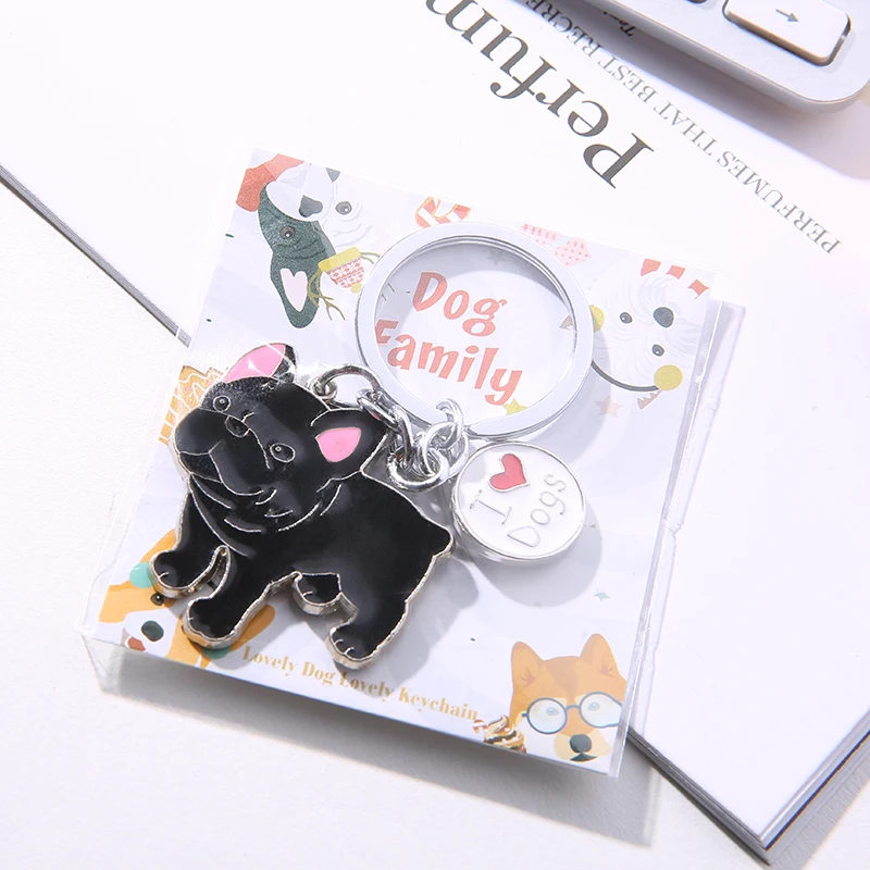 Брелок для ключей в виде французского бульдога|key ring holder|bag charmwomen keychain |