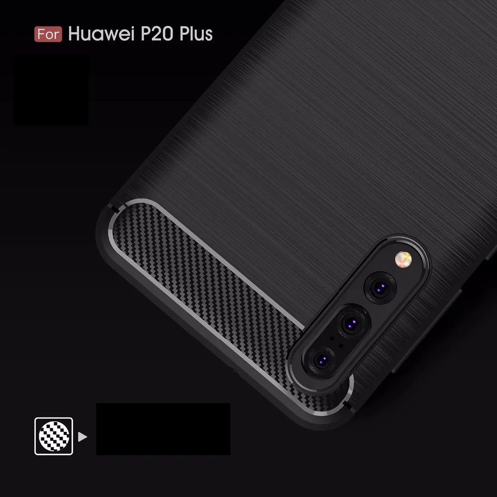 New Case For Huawei P20 Mobile Shell Silicone Drop Carbon Fiber TPU Soft Case For P10lite Youth Edition P10 P20pro Cover         (4)_