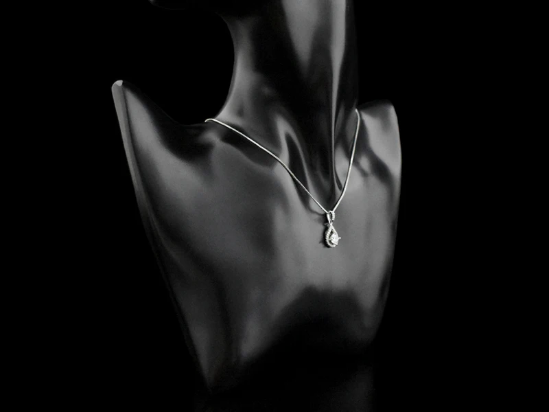 Новинка, 925 пробы, серебряные подвески в форме капель воды, ожерелье AAA+ кубический цирконий для женщин, свадебное ожерелье, ювелирное изделие, подарок