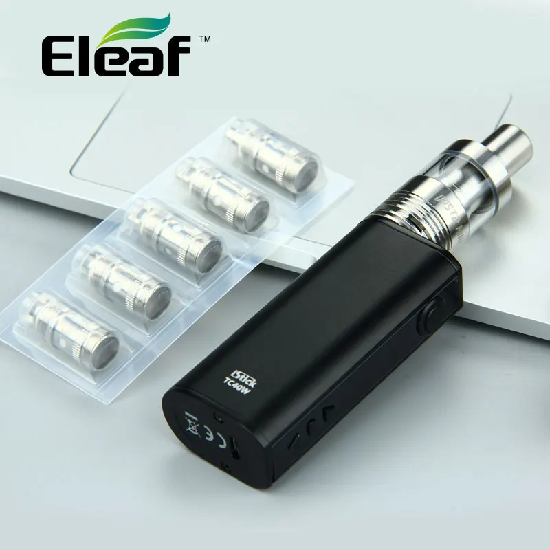 

Original Eleaf IStick 40W Vape Kit 2600mAh IJust 2 Mini Tank Atomizer 2ml & More 0.3ohm/0.5ohm EC Coils E-cig 40W istick Mod