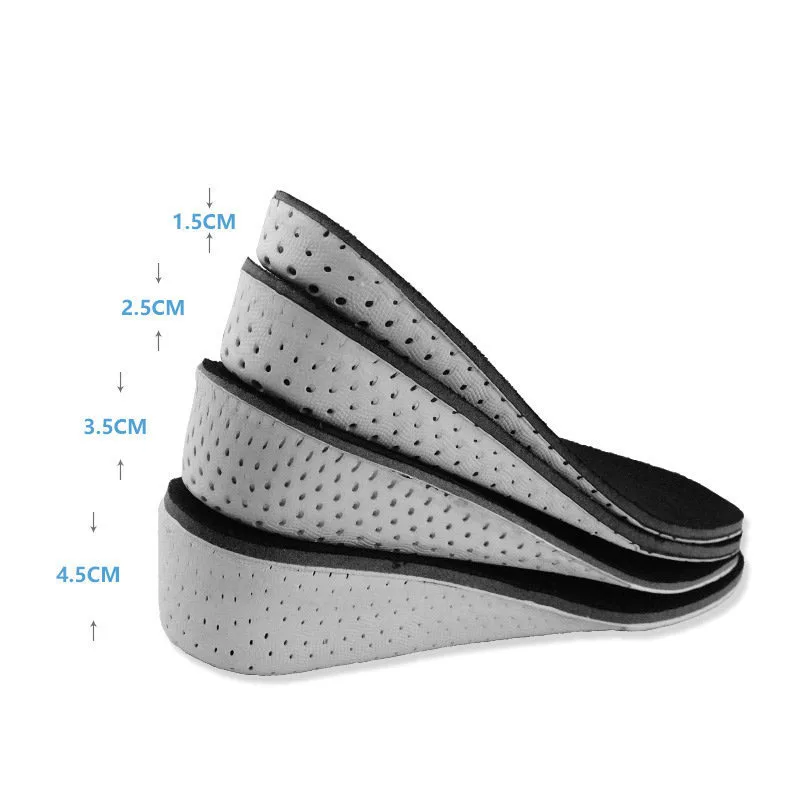 

1 pair of hard breathable memory cotton height increase insole heel lift insert shoes lift insoles elevator insoles unisex