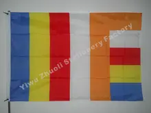 Buddhism Flag 150X90cm (3x5FT) 120g 100D Polyester Free Shipping Religious Flags