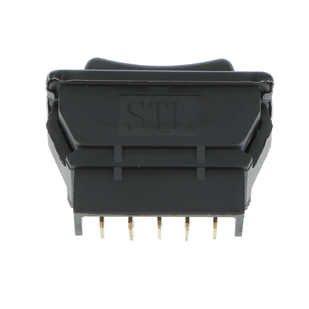 5pin Universal Momentary Power Window Switch With Yellow Green Illumination Light  40 x 20 x 32mm