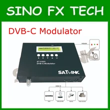 Satlink ST-6305 DVB-C модулятор HD 1080P MPEG2 ST6305 DVB-C 1 route модулятор входной модулятор преобразует в dvb-c канал