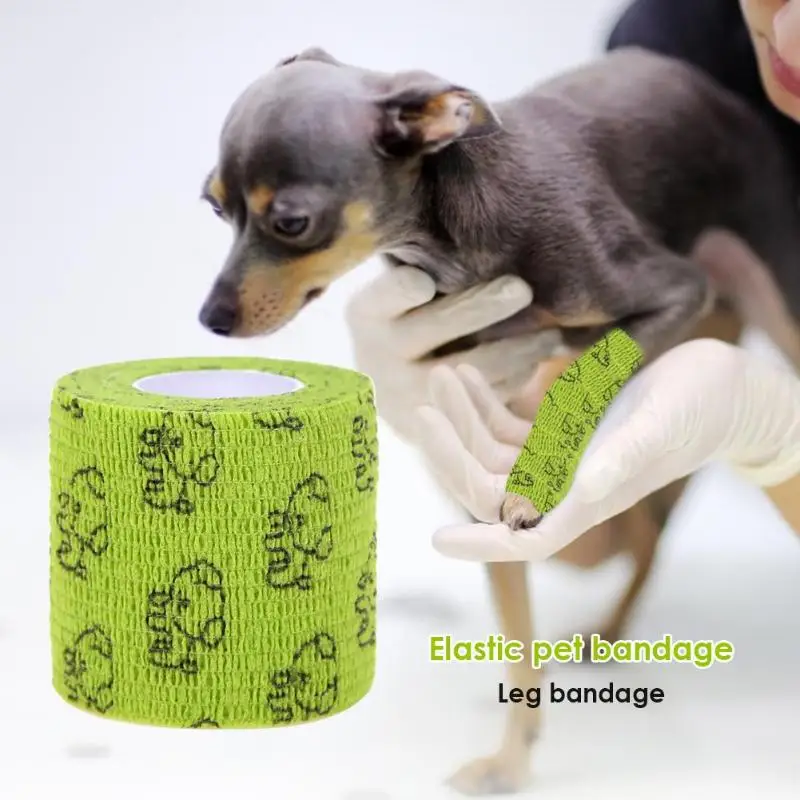 Title 4, Self-adhesive Elastic Bandage for Pet Dog Cat B...