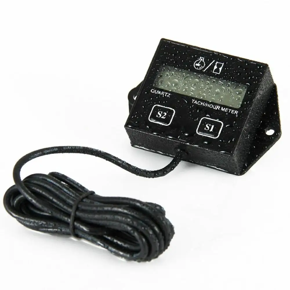 

Wire Inductive Tachometer Hour RPM Digital Car Meter STIHL Husqvarna Poulan