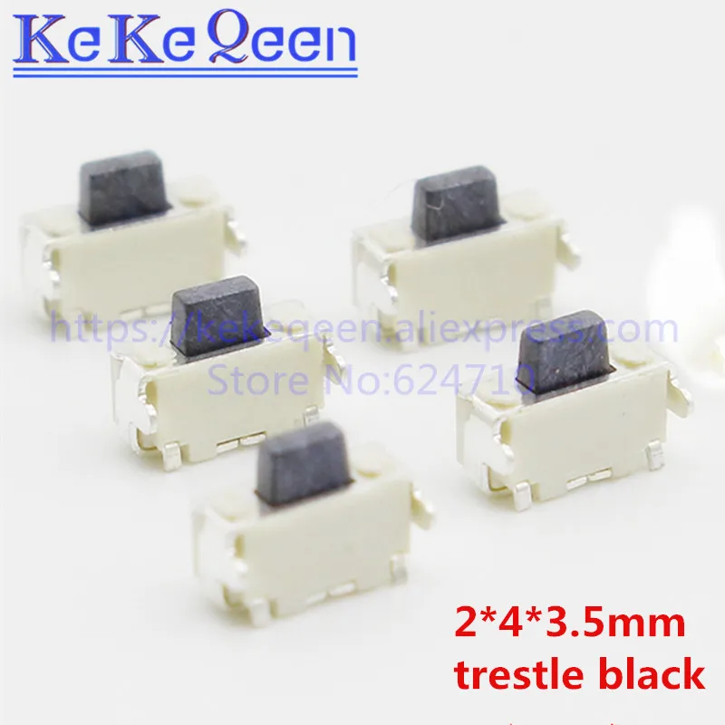 Тактильные кнопочные переключатели 50 шт. 2x4x3 5 мм 2*4*3 SMT SMD Tact мгновенное крепление