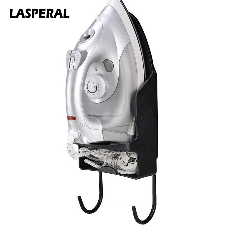

LASPERAL Multifunction Heat Resistant Iron Shelf Home Dryer Stand Flat Iron Wall Plate Holder Hanger Electric Iron Hanger