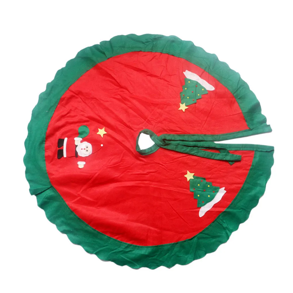 

Stylish Christmas Tree Skirt Circle Santa Claus Pattern ation Apron Wrap Xmas New Arrival