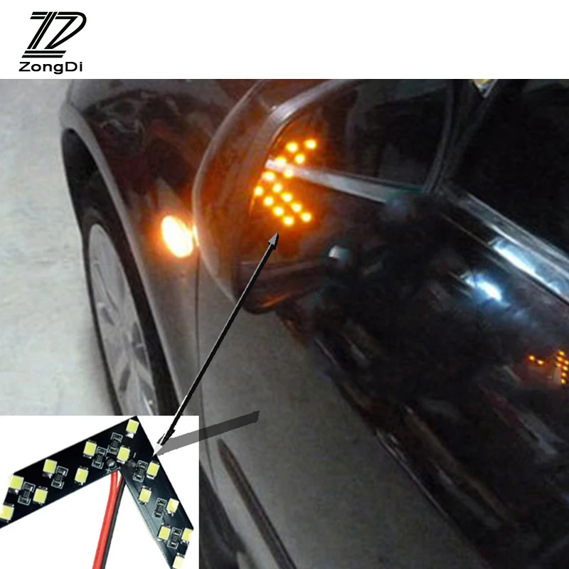 

ZD 2pcs Car styling Rear Mirror Turning Signal Light for kia Ceed Suzuki grand vitara Citroen xsara picasso C3 Subaru Saab Lada