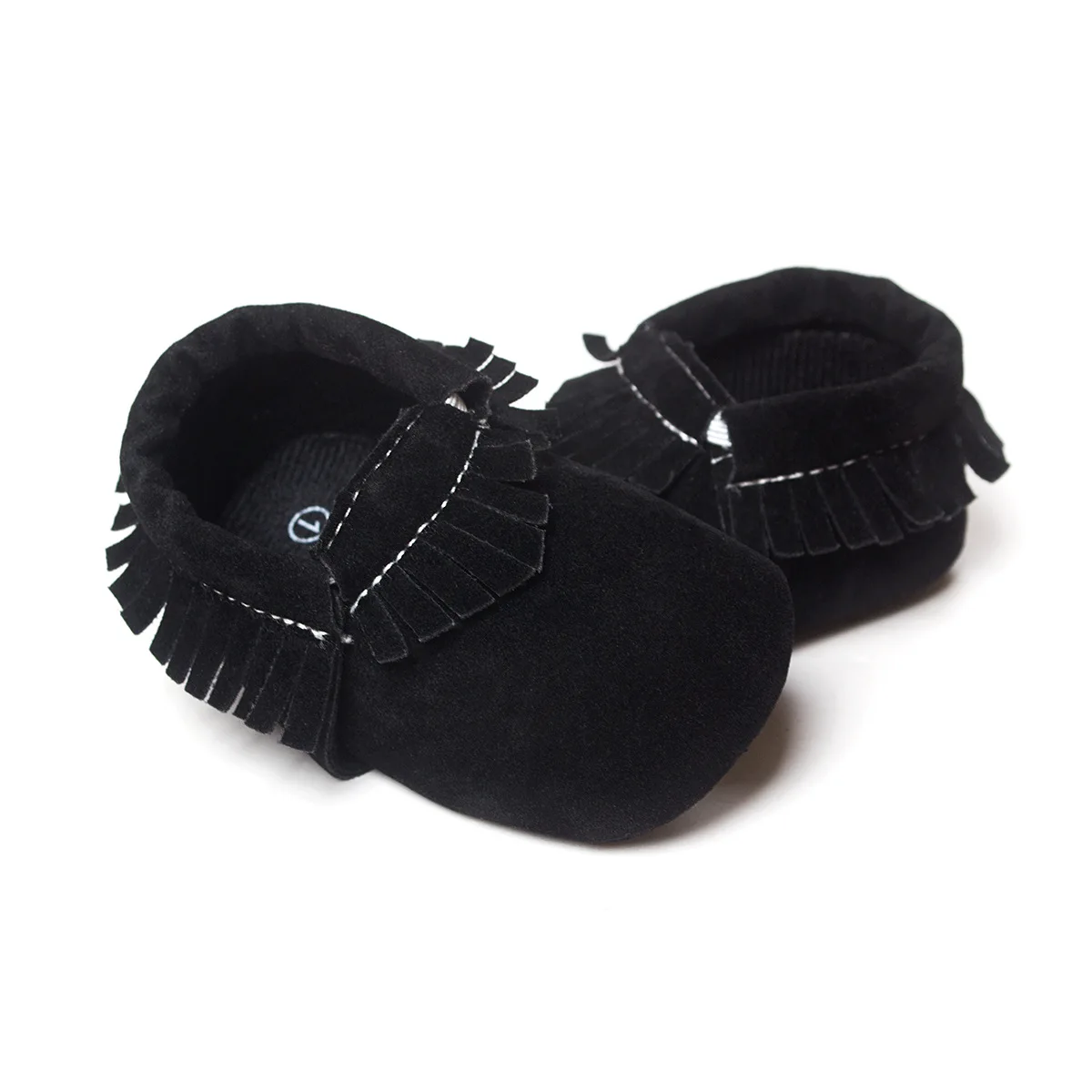 Koovan/детская обувь ребенка; "Принцесса" для деток с года до трех для маленьких мальчиков и девочек Firstwalkers кисточкой функция "анти-потеря" для новорожденных из замшевой кожи