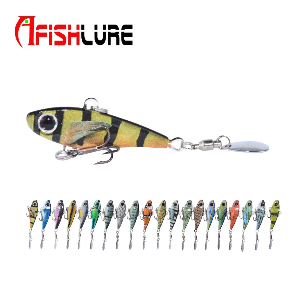 Fishing Jig Mini Lead Fish Metal VIB 18g 50mm Lead Jig Sea Fishing Spoon Metal Spinner Bass Fishing Lures 3D Printing Hard Bait