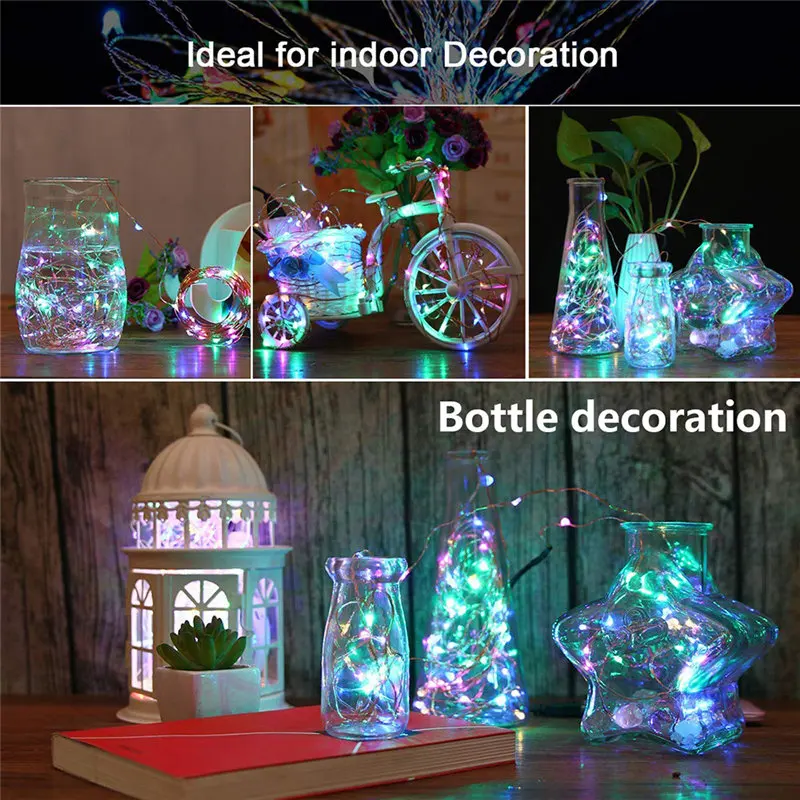 Extra Long 30m 300led Starry String Lights on a Flexible Copper Wire 7 colors choice Decor Lamp string lights set 40JA1111