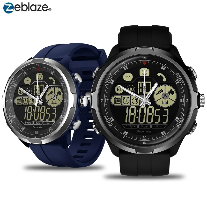 

New Smart Watch Zeblaze VIBE 4 HYBRID Smartwatch 24 Months Battery Luminous Pointer Burned Walking Calory Information Reminder