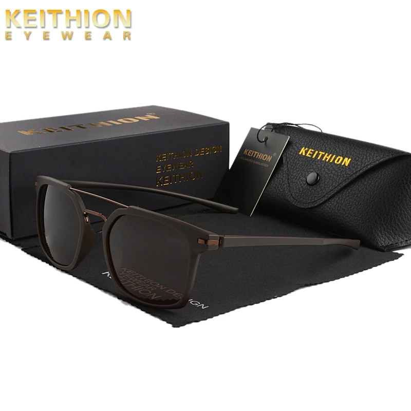 HEITHION TR-90 Original Brand Men Polarized Sunglasses Square Temple Classic Men Shades Sun glasses UV400 With Brand Case HEITHION TR-90 Original Brand Men Polarized Sunglasses Square Temple Classic Men Shades Sun glasses UV400 With Brand Case