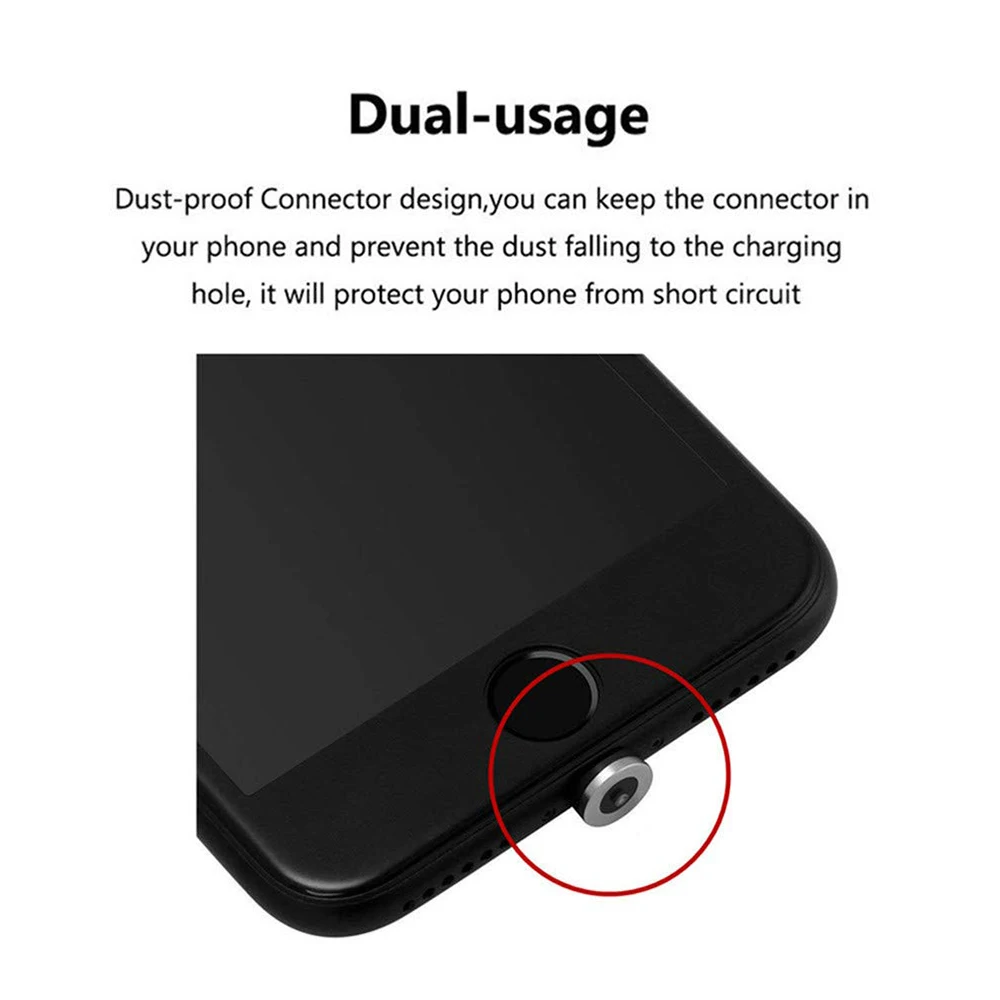 1 шт. кабель usb type-c Порт Магнитный адаптер зарядное устройство для iPhone 6 7 8 X для iPhone для samsung huawei IOS Android телефон адаптер