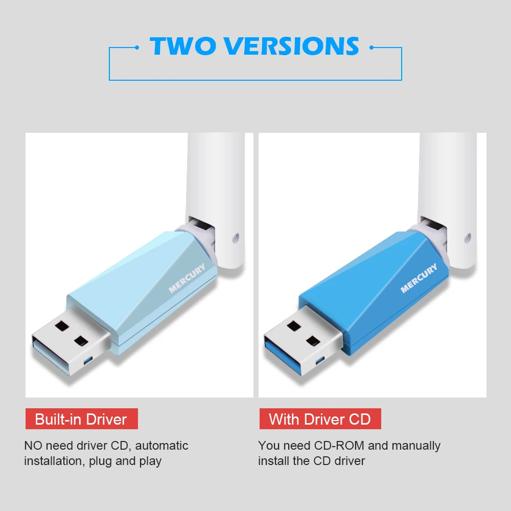 Встроенный драйвер внешний USB Wi Fi адаптер мини Сетевая карта 150 Мбит/с 5 дБи