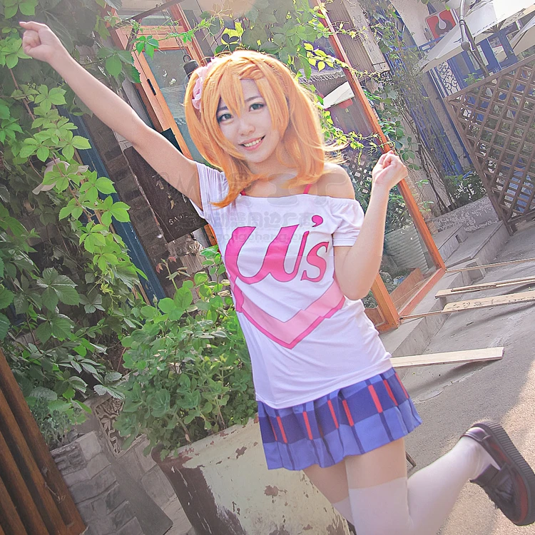 Lovelive! Футболка с короткими рукавами для костюмированной вечеринки изображением