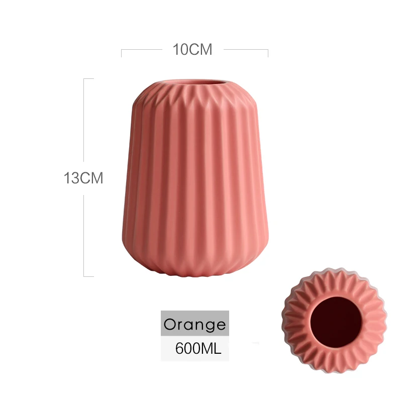 Оригами матовая ваза современная керамическая ваза для цветов Элегантная настольная ваза для домашнего свадебного украшения - Цвет: Orange 02