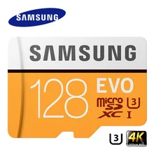 SAMSUNG hafıza kartı EVO 256GB 128G 64GB mikro SD Class10 4K Ultra HD MicroSD kart C10 UHS I Trans Flash Samsung Galaxy S8 S7