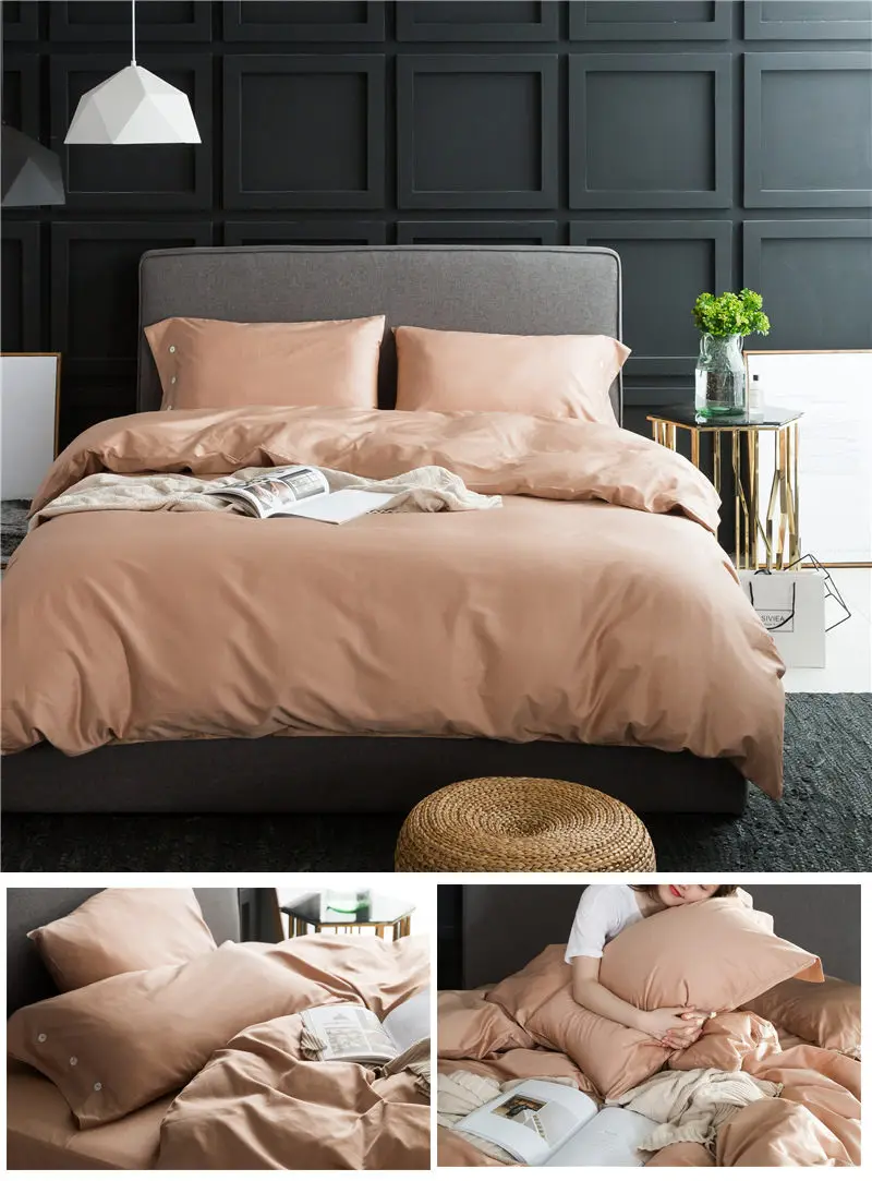 cotton bedding set bed cover fitted sheet mattress cover 15
