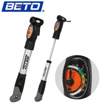 BETO Mini Portable Cycling Mountain Bike Bicycle Pump Tire Inflator Aluminium Alloy Air Pump with Pressure