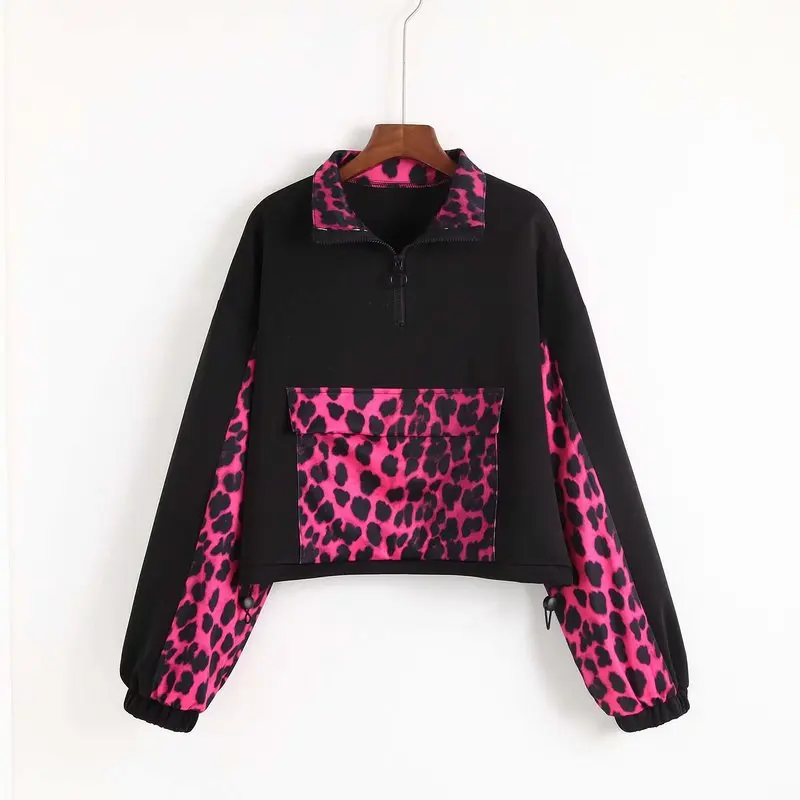 

1981-45-8768 Euro-American fashionable leopard patchwork