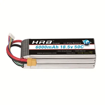 

HRB Battery Lipo 18.5V 6000mAh 50C Max 100C 5S For F550 Logo 500 Helicopter Quadcopter Boat Car Drone