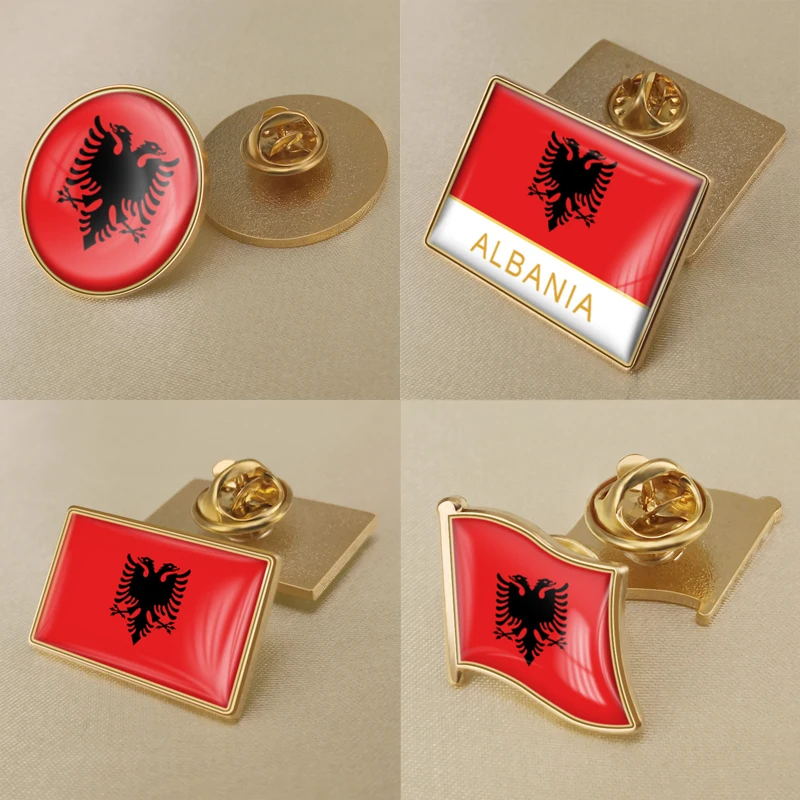 

Albania Single Flag Lapel Pins
