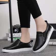 Классическая женская обувь на плоской подошве, женская обувь без шнуровки, складывающиеся лоферы, летняя повседневная обувь из натуральной кожи белого и черного цвета