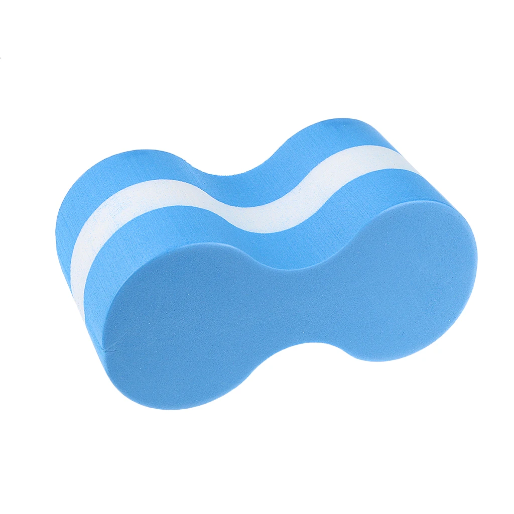 Summer Kids Adults Pool Swimming Foam Pull Buoy Float Safety Training Aid Blue White Foam Pull Buoy Kickboard Back Float 