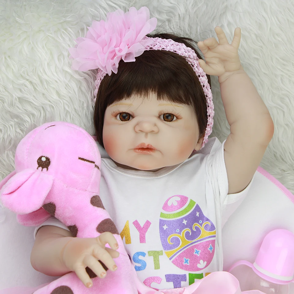 KEIUMI 23 ''Reborn Menina Boneca Реалистичная принцесса полностью виниловая силиконовая кукла реборн игрушка для детей подарки на день рождения