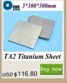 1*200*250mm Folha de Titânio TA2 Gr1 Titânio