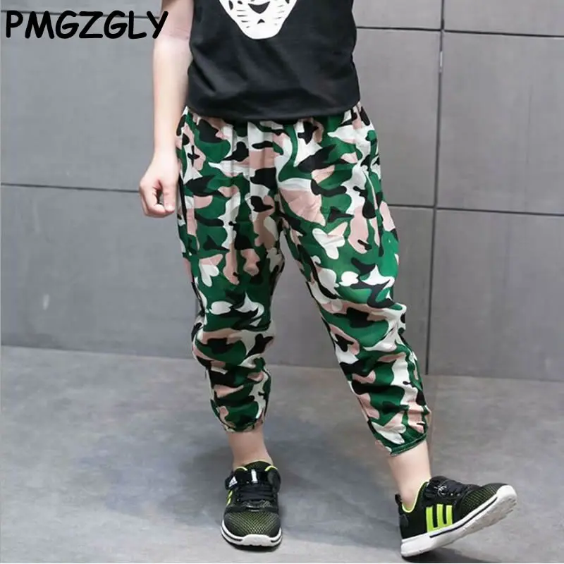 Boy Pants Autumn Summer Thin Camouflage trousers Harem Pants Boys Children's Casual Outdoor