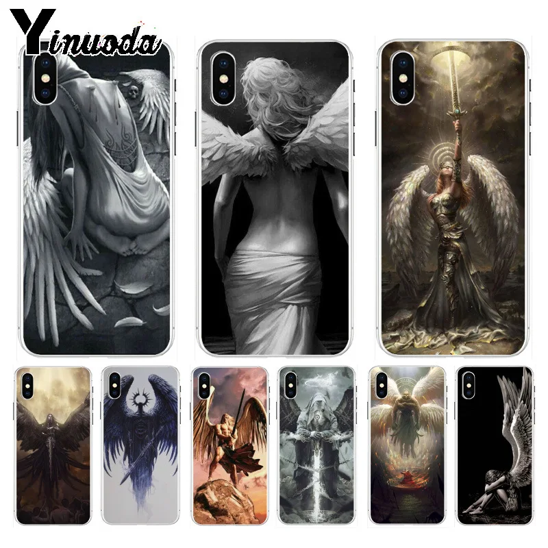 

Yinuoda Angel God The Paladin Newest Super Cute Phone Cases for Apple iPhone 8 7 6 6S Plus X XS max 5 5S SE XR Mobile Cover