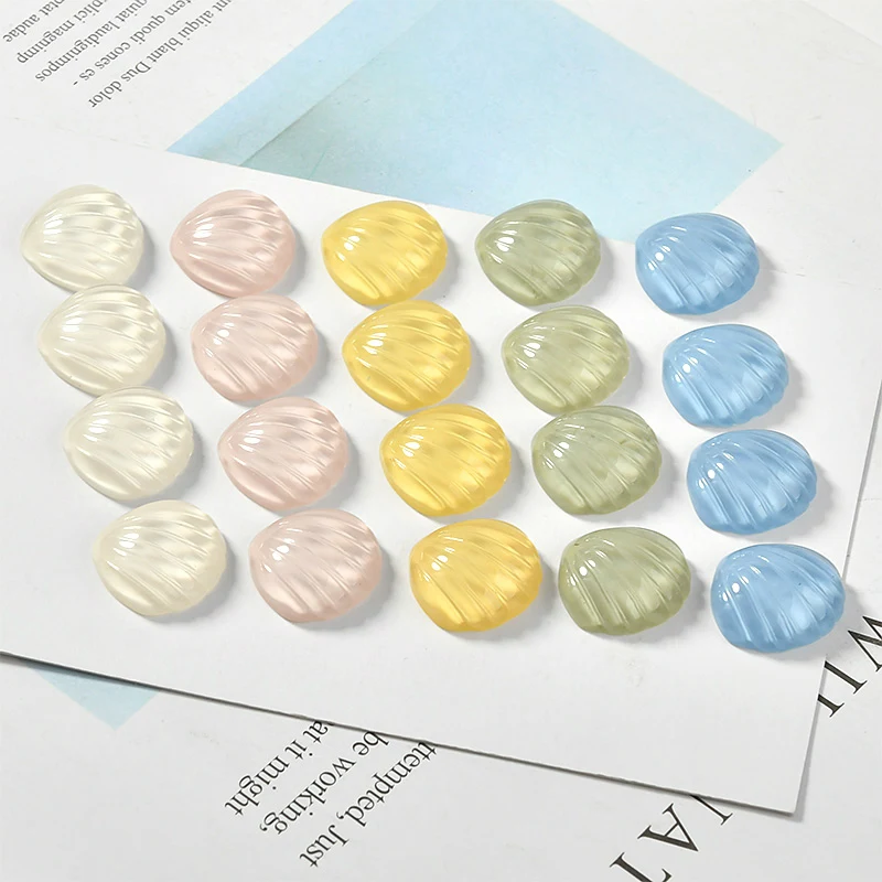 

Transparent color shell resin patch DIY ornaments hand-made earrings, ear nails and ear clips material accessories