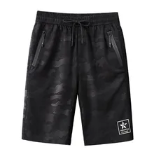 Мода Высокое качество Для мужчин для жаркого лета Повседневное камуфляж карман на шнурке из хлопка короткие штаны с камуфляжным принтом Шорты V10